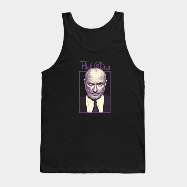 Phil Collins Genesis 1970s Tank Top by Bingung Mikir Nama Design